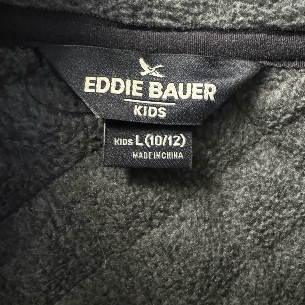 Kids large 10/12 Eddie Bauer Black and Gray  Jacket - Picture 4 of 4